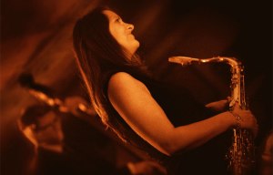 Sarah Wearne on saxophone