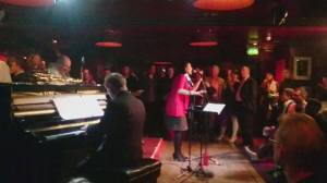 Sonia McLean singing at Ronnie Scotts